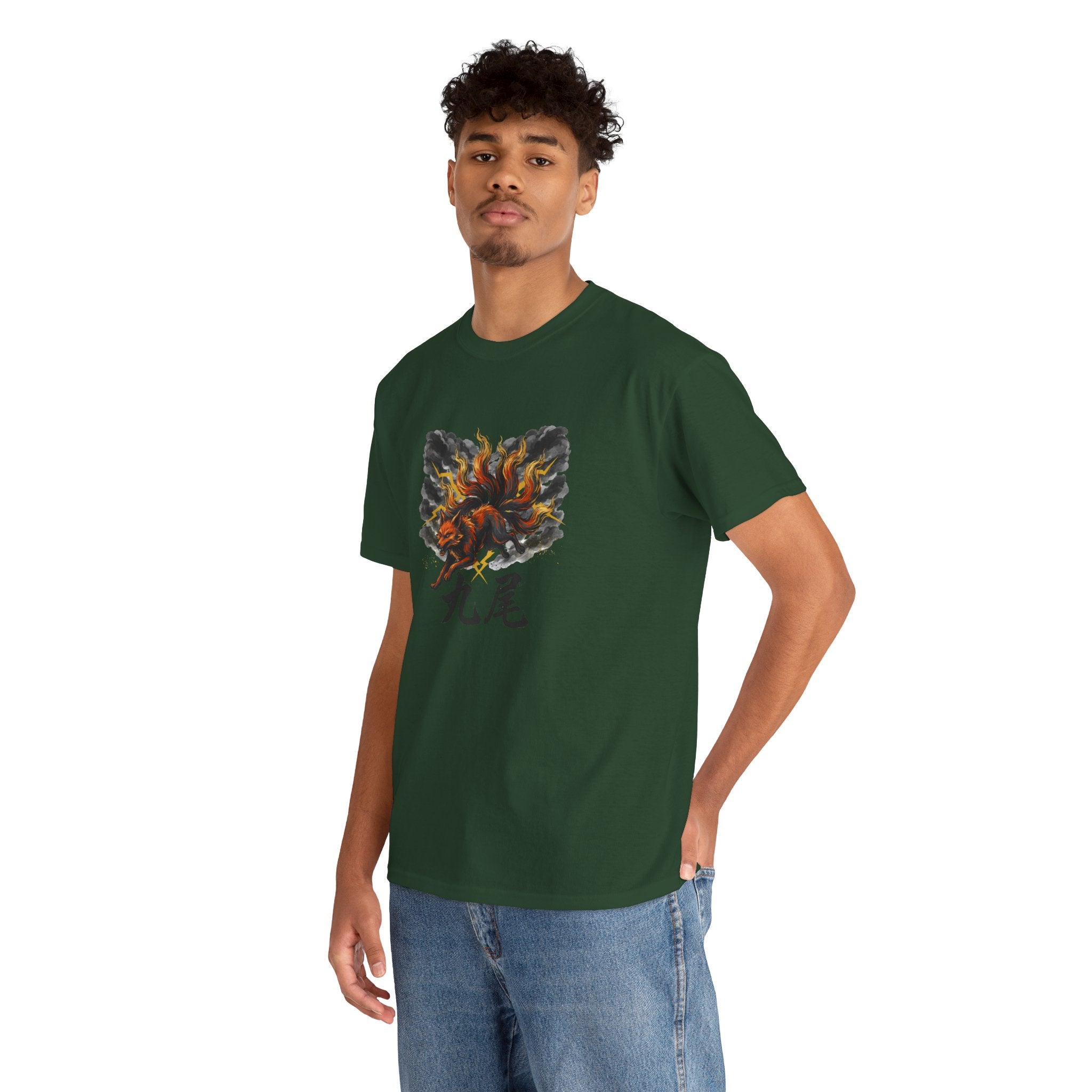Japanese Fox Spirit  Graphic Tee  Mythology Shirt