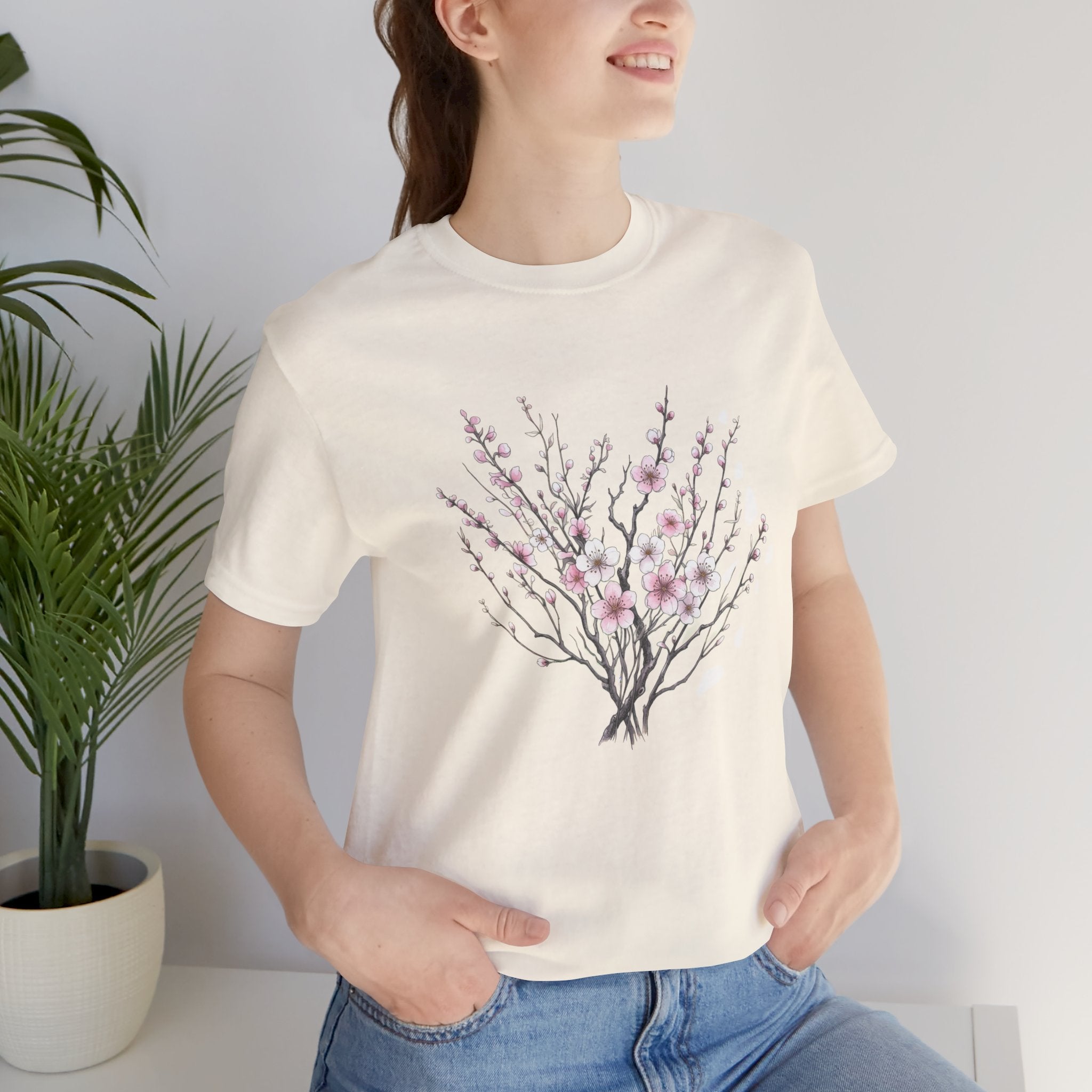 Sakura Cherry Blossom T-Shirt | Japanese Floral Tee | Wabi-Sabi Aesthetic Shirt | Japan Gift for Her
