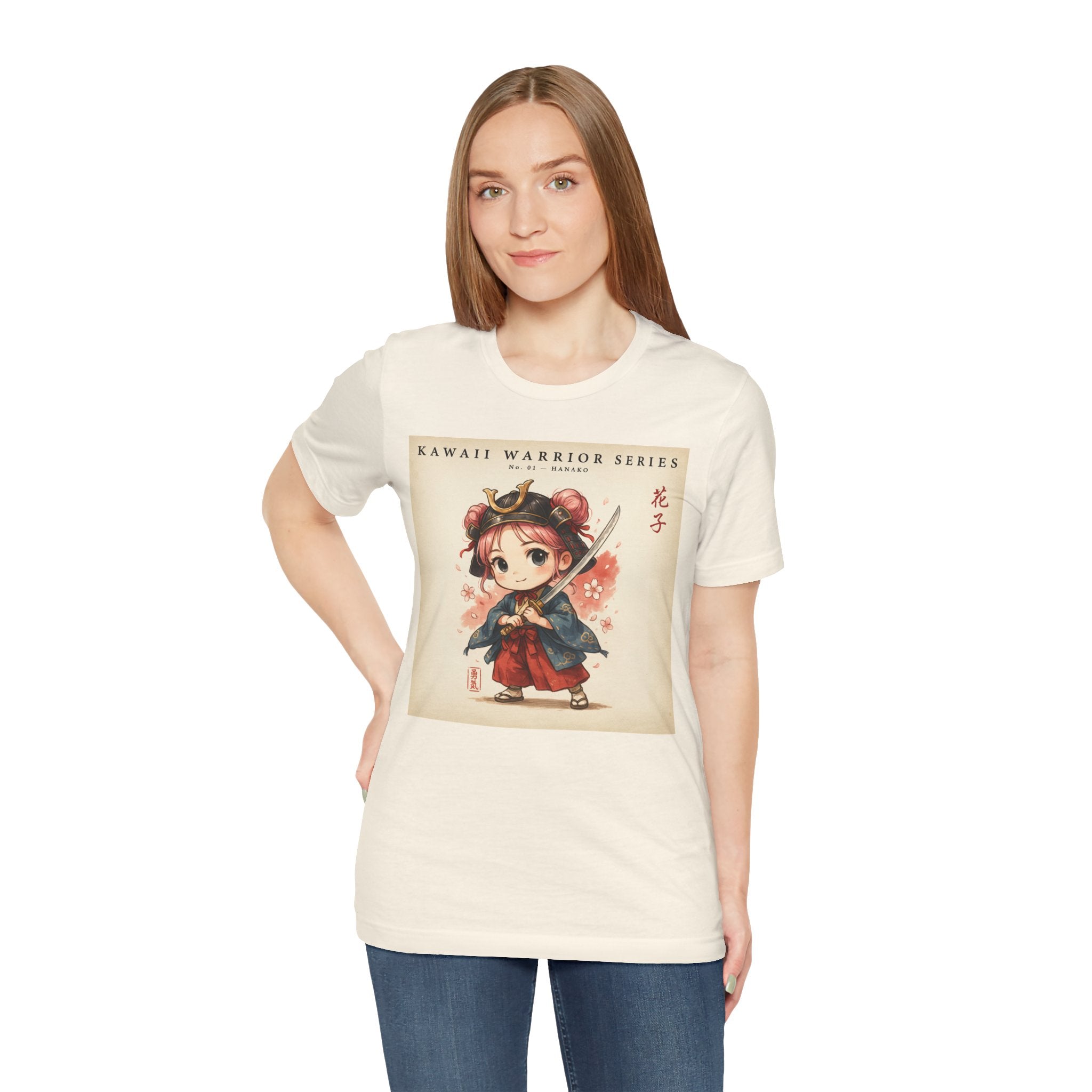 Kawaii Warrior Anime Girl Samurai T-Shirt