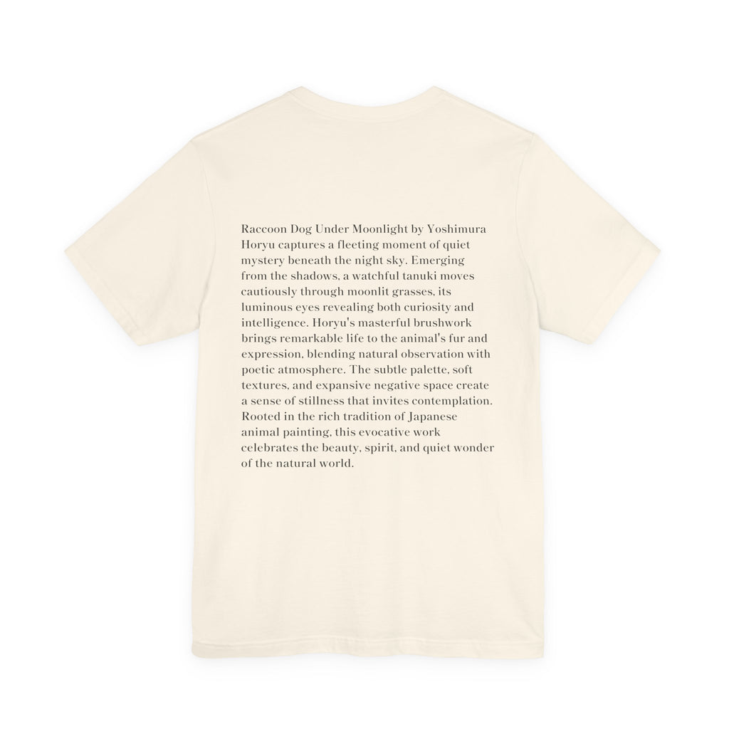 Yoshimura Horyu "Raccoon Dog Under Moonlight",  Japanese Art Museum T-Shirt