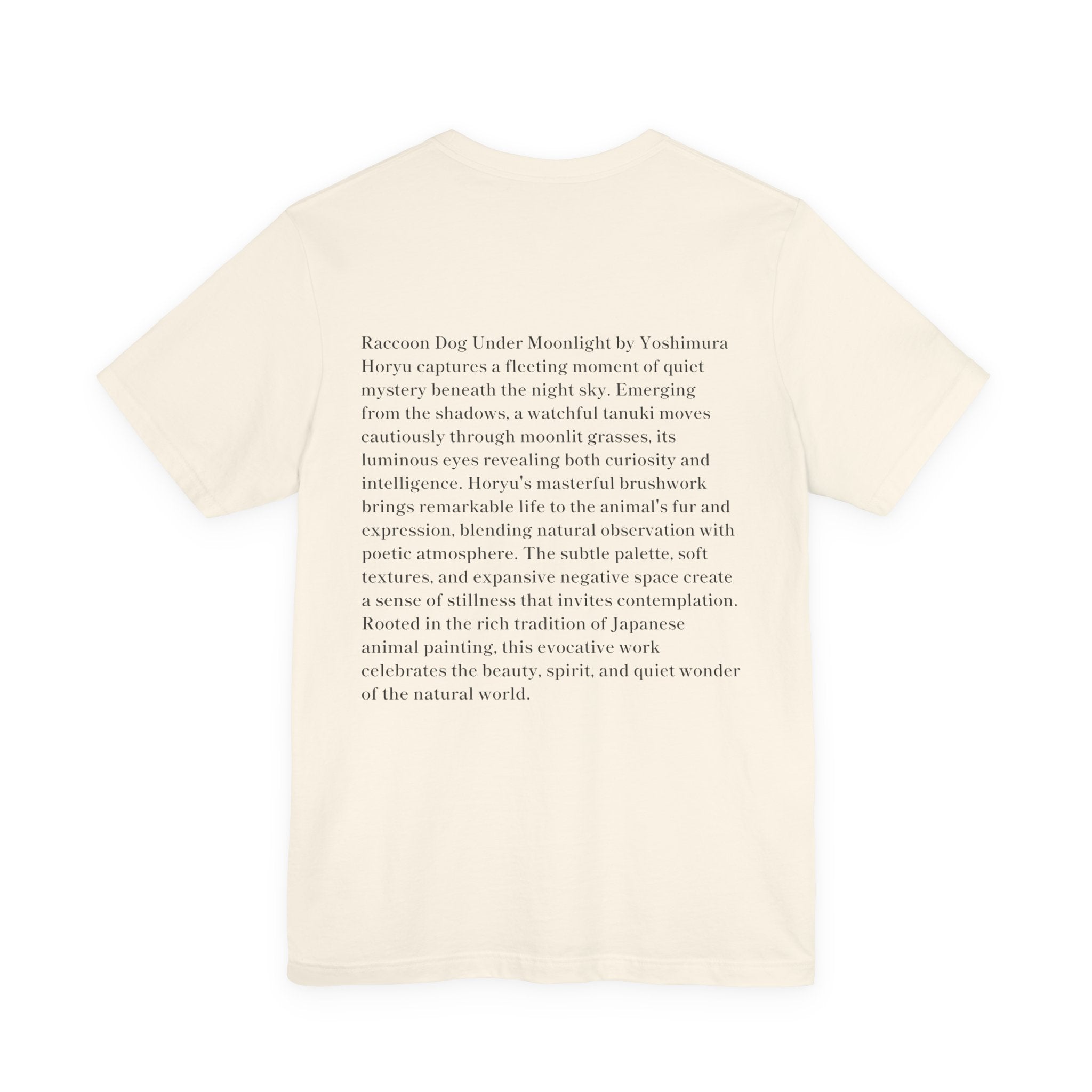 Yoshimura Horyu "Raccoon Dog Under Moonlight",  Japanese Art Museum T-Shirt