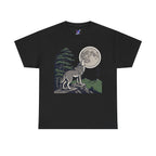 Wolf Howling at Moon Tee | Mountain Landscape, Pine Trees