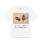 Hokusai Katsushika In Gamecocks' Art Tee — Fighting Roosters Classic Print