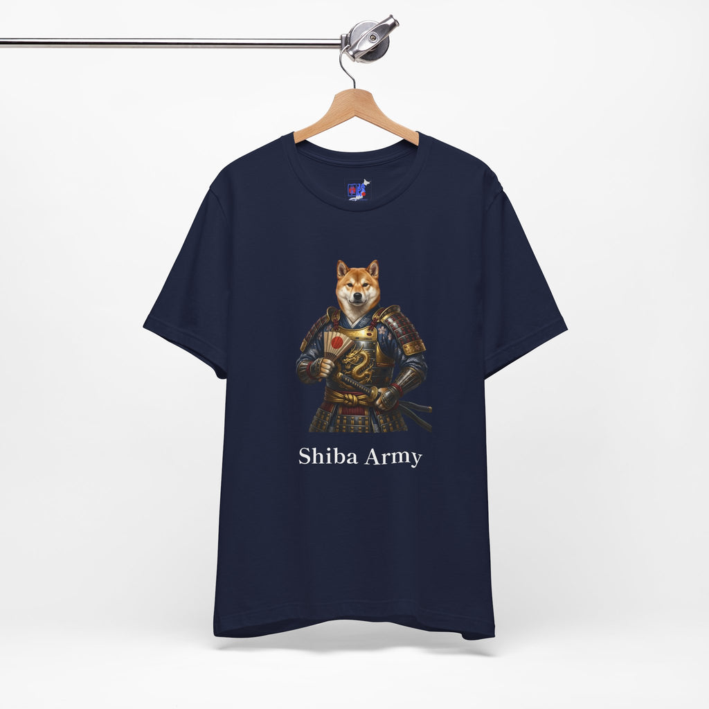 Samurai Shiba Inu T-Shirt, Shiba Army Japanese Warrior Dog Tee, Funny Dog Lover Gift - Cute Anime Samurai Shirt