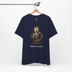 Samurai Shiba Inu T-Shirt, Shiba Army Japanese Warrior Dog Tee, Funny Dog Lover Gift - Cute Anime Samurai Shirt