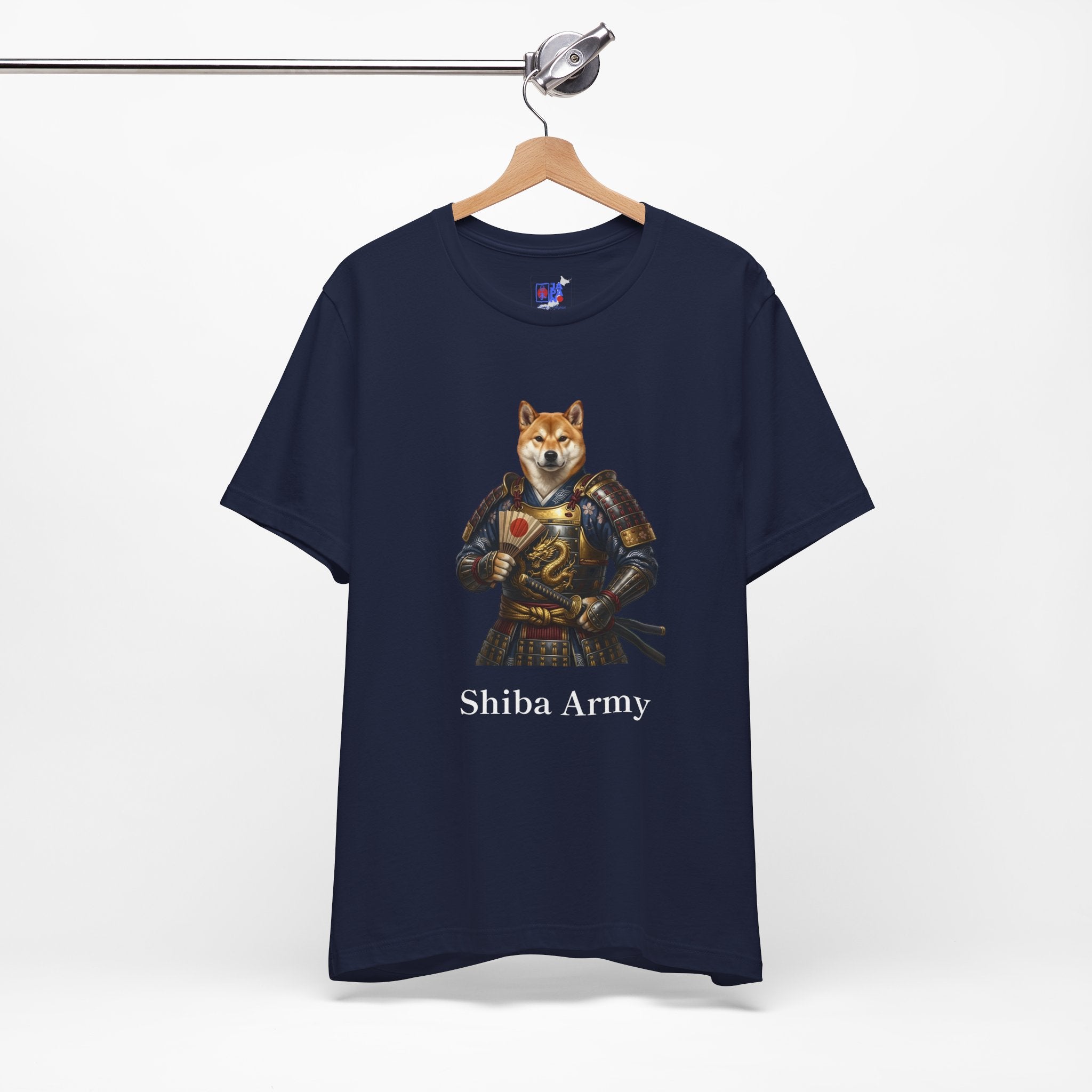 Samurai Shiba Inu T-Shirt, Shiba Army Japanese Warrior Dog Tee, Funny Dog Lover Gift - Cute Anime Samurai Shirt