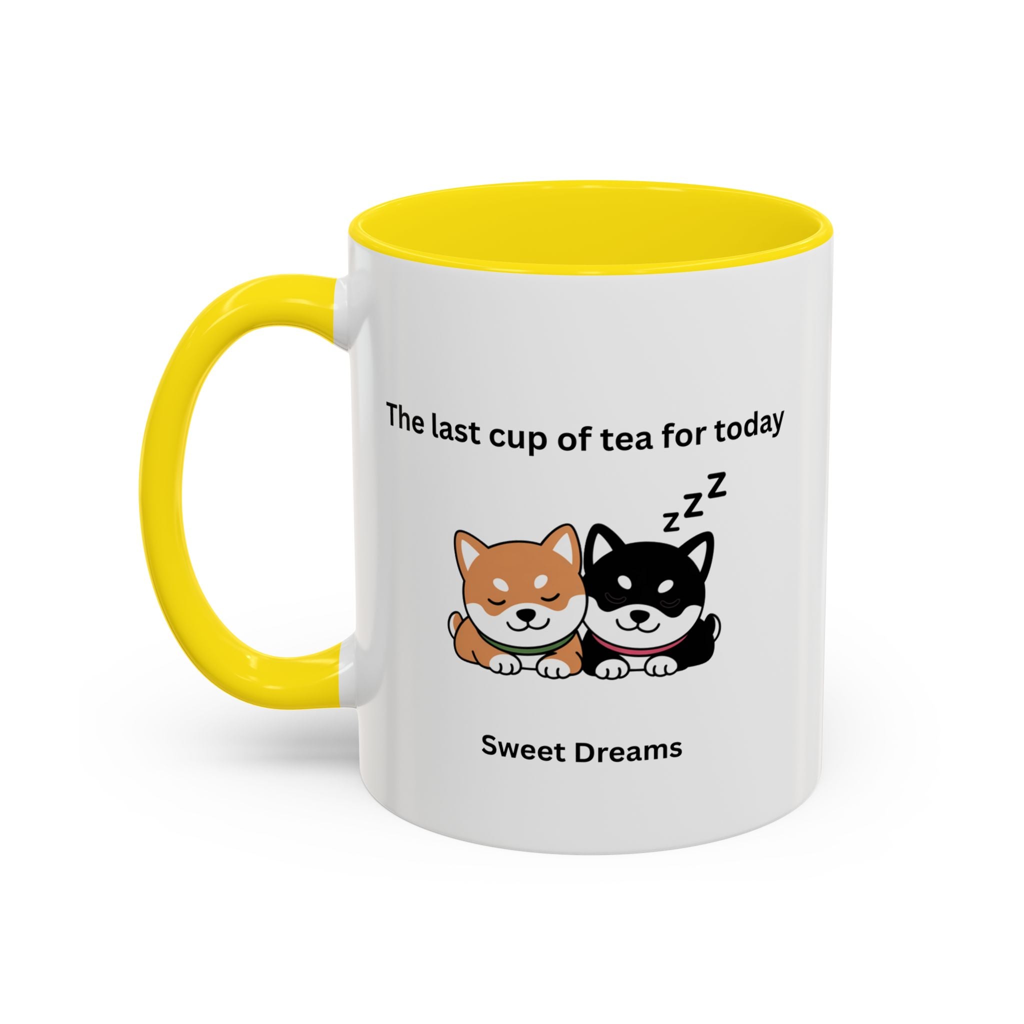 Shiba Inu "Sweet Dreams" Mug, The Last Cup of Tea for Today, Japanese Dog Cute Gift Mug