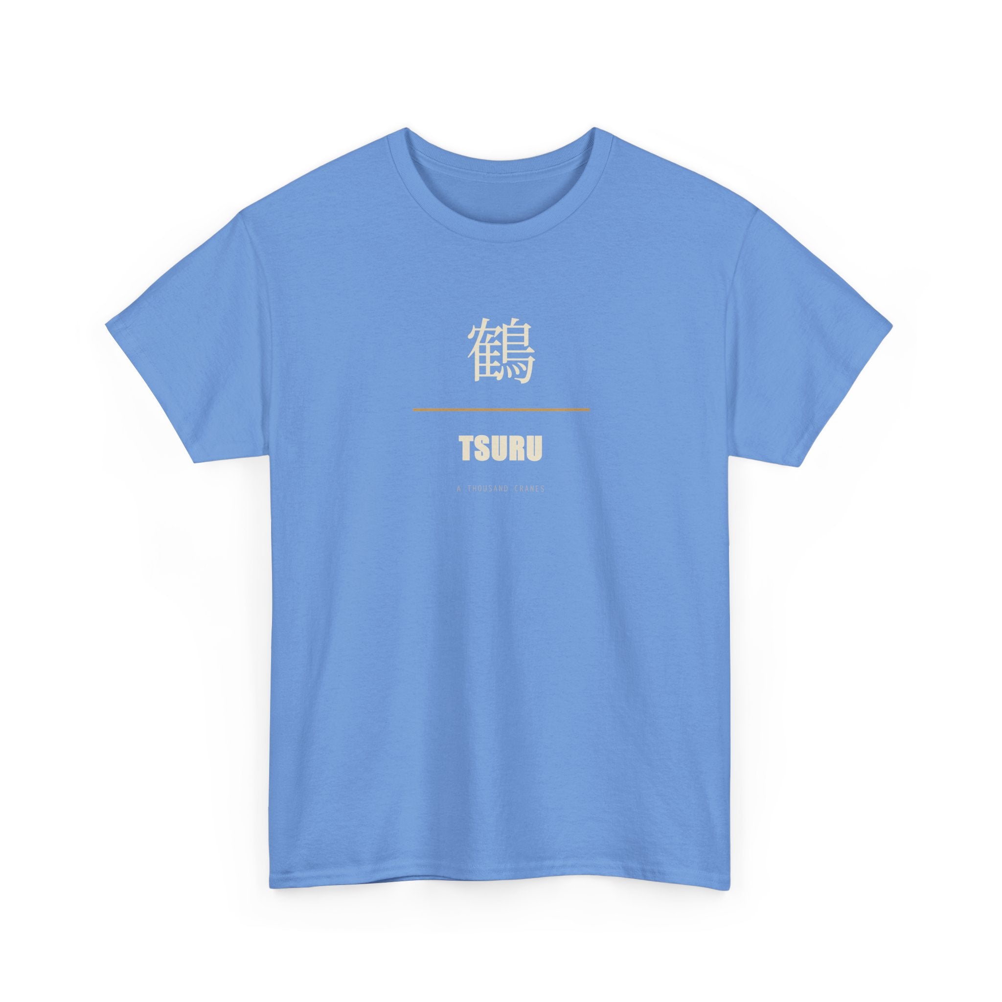 Tsuru T Shirt Japanese Crane Kanji Tee Minimalist Graphic Shirt for Crane Lovers, Origami Art Shirt, Zen Style Apparel