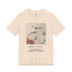 Teisai Hokuba "Swallows and Peonies" | Edo-period Surimono Art Tee (Light)