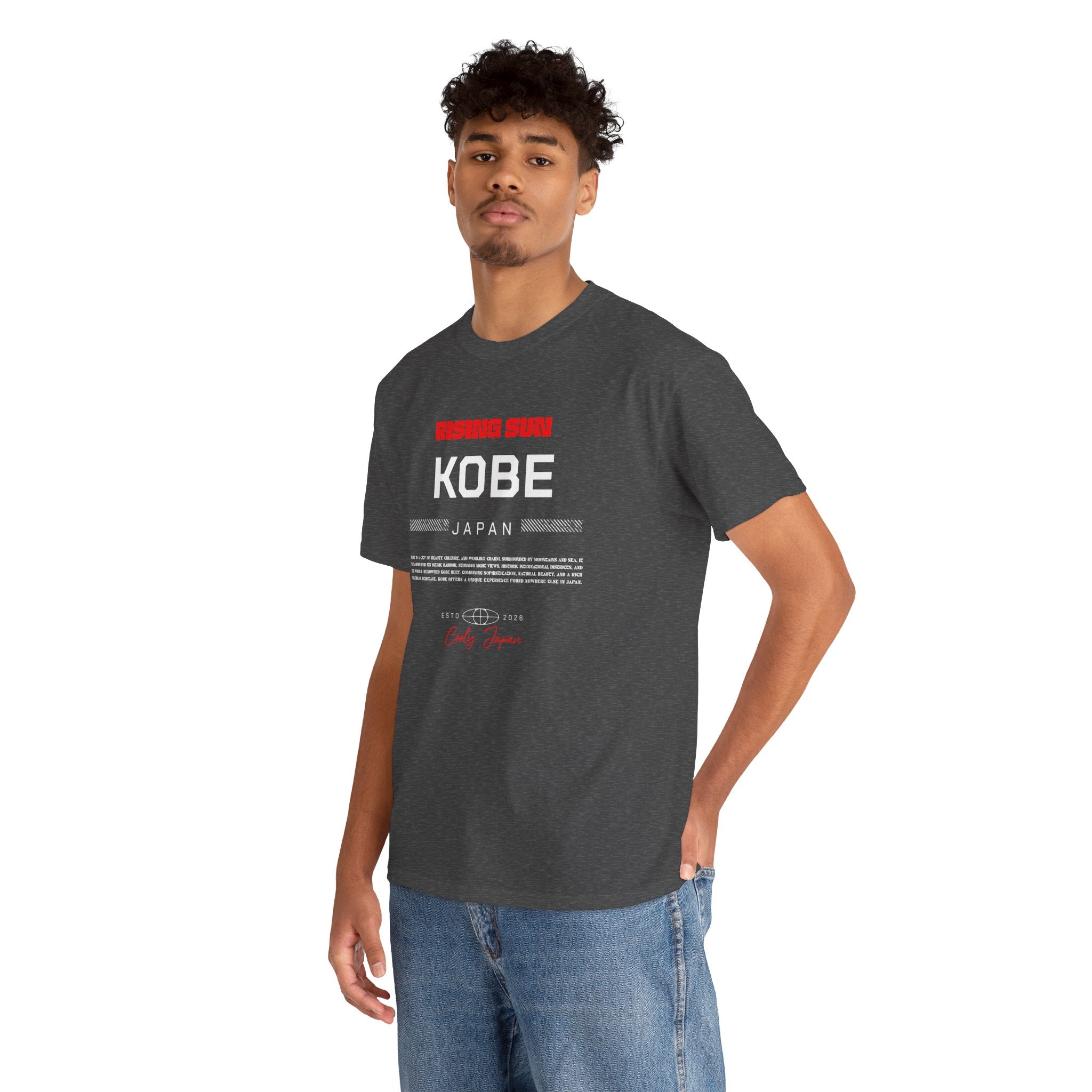 Kobe T-Shirt | 神戸 Rokko Mountains & Harbor City Japan Tee | Designed by Japanese