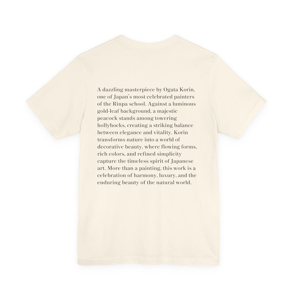 Korin Ogata "Peacock and Hollyhocks Screen", Japanese Art Museum T-Shirt