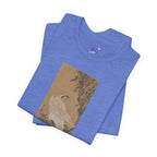 Kawanabe Kyōsai "White Eagle Eyeing a Mountain Lion" | Meiji-era Japanese Art Tee (Light)