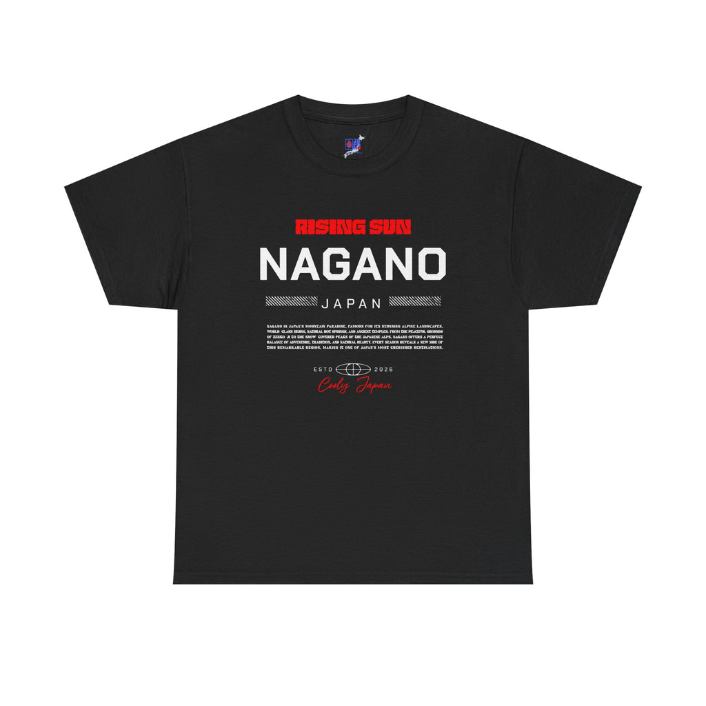 Nagano T-Shirt | 長野 Japanese Alps & Snow Monkey Japan City Tee | Designed by Japanese
