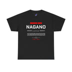 Nagano T-Shirt | 長野 Japanese Alps & Snow Monkey Japan City Tee | Designed by Japanese