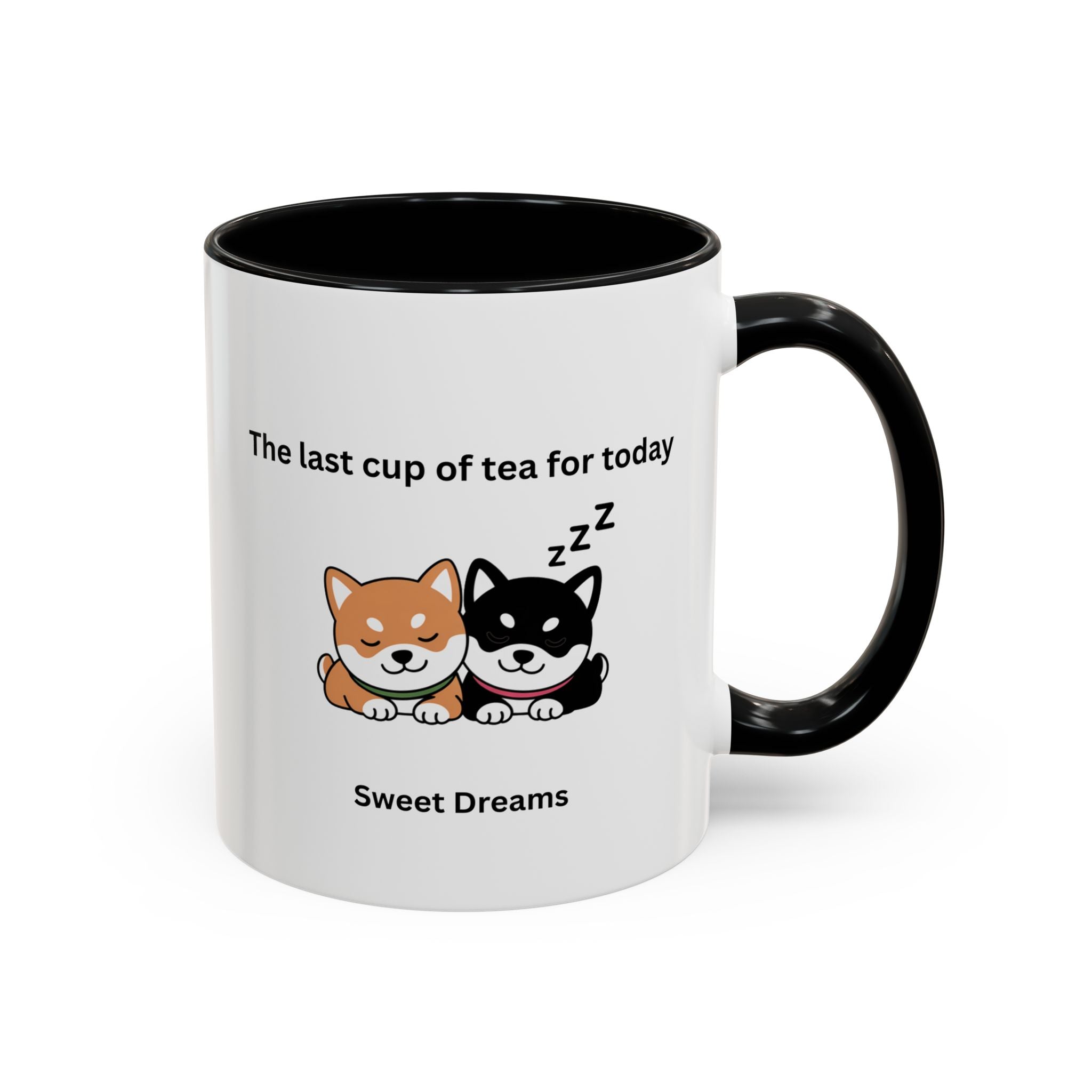 Shiba Inu "Sweet Dreams" Mug, The Last Cup of Tea for Today, Japanese Dog Cute Gift Mug