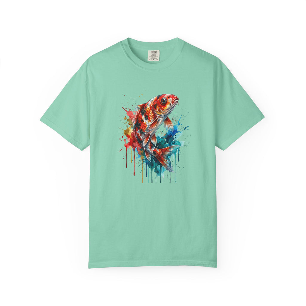 Watercolor Koi Fish T-Shirt | Color Splash Fish Art