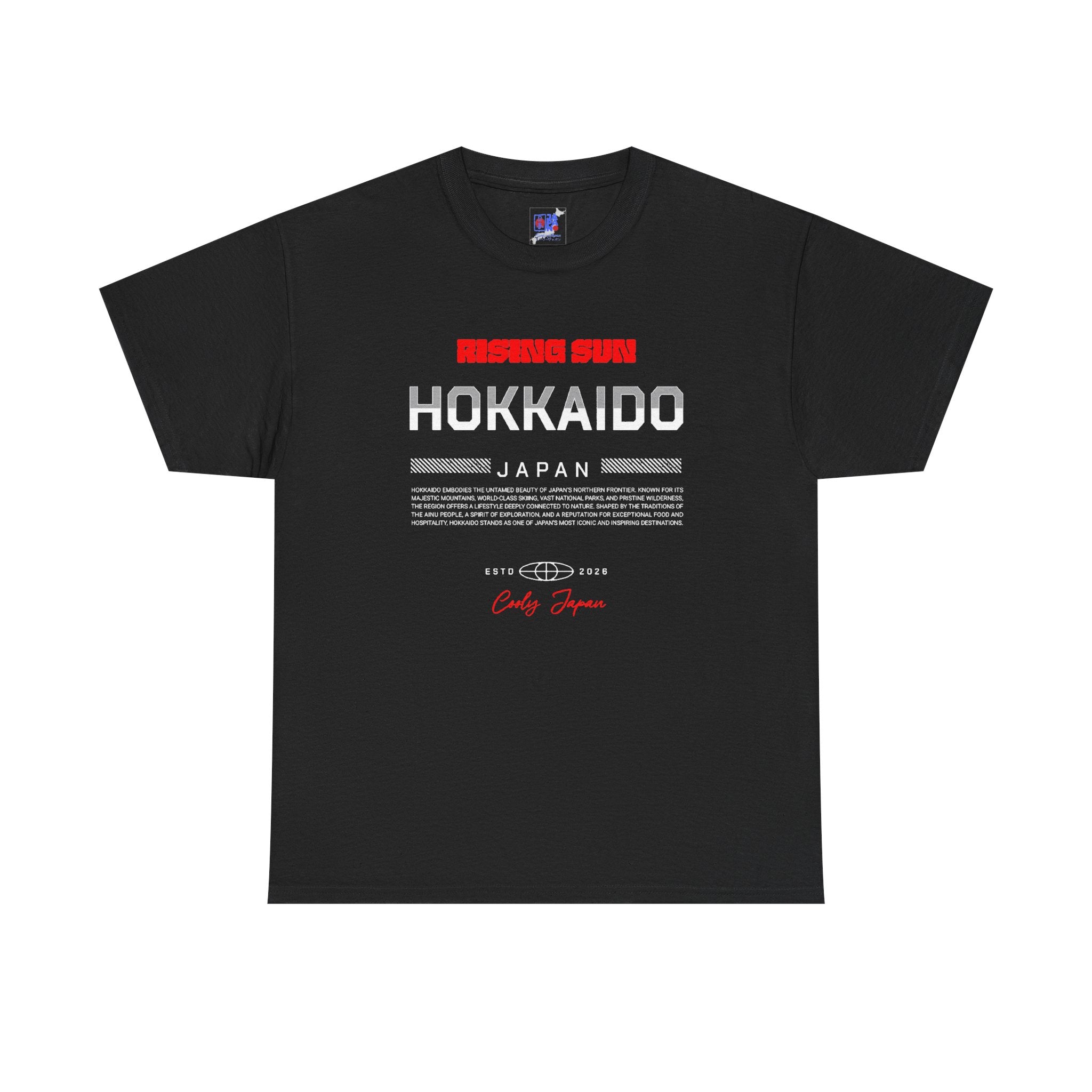 Hokkaido Japan T-Shirt, Japanese Alps & Ski Travel Souvenir Tee  Snow Adventure Shirt  Japan Vacation Memory Gift | Hokkaido Nature Apparel