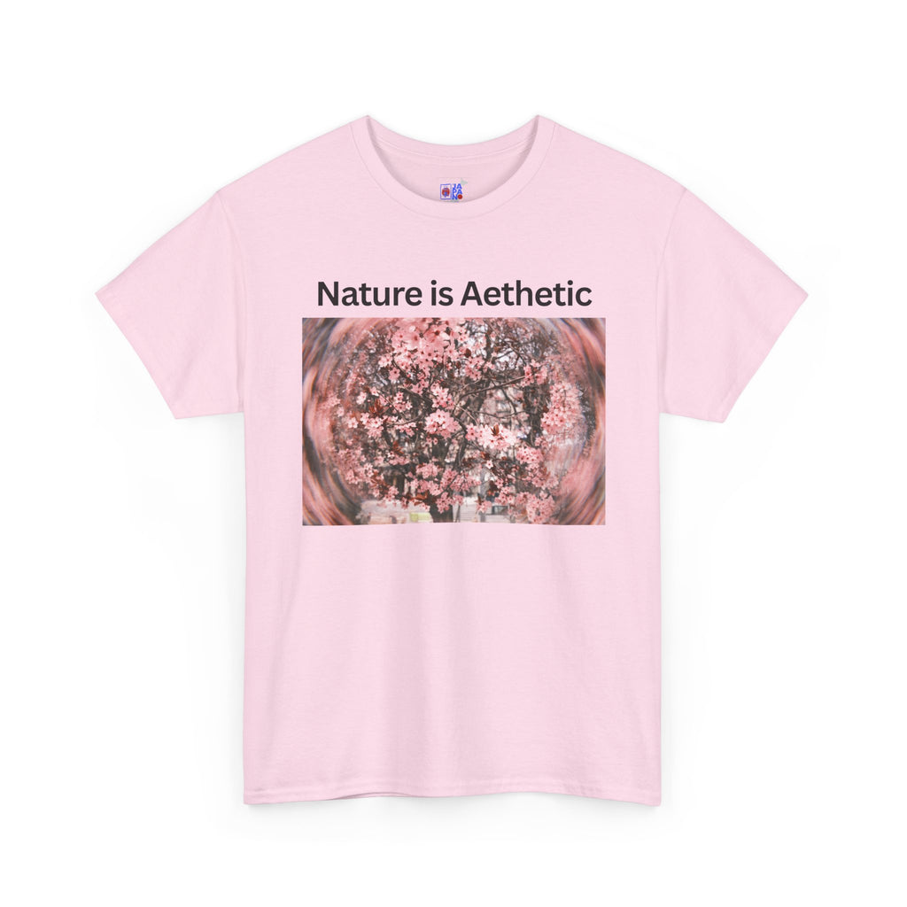 Nature Is Aesthetic Pink Sakura Floral T-Shirt