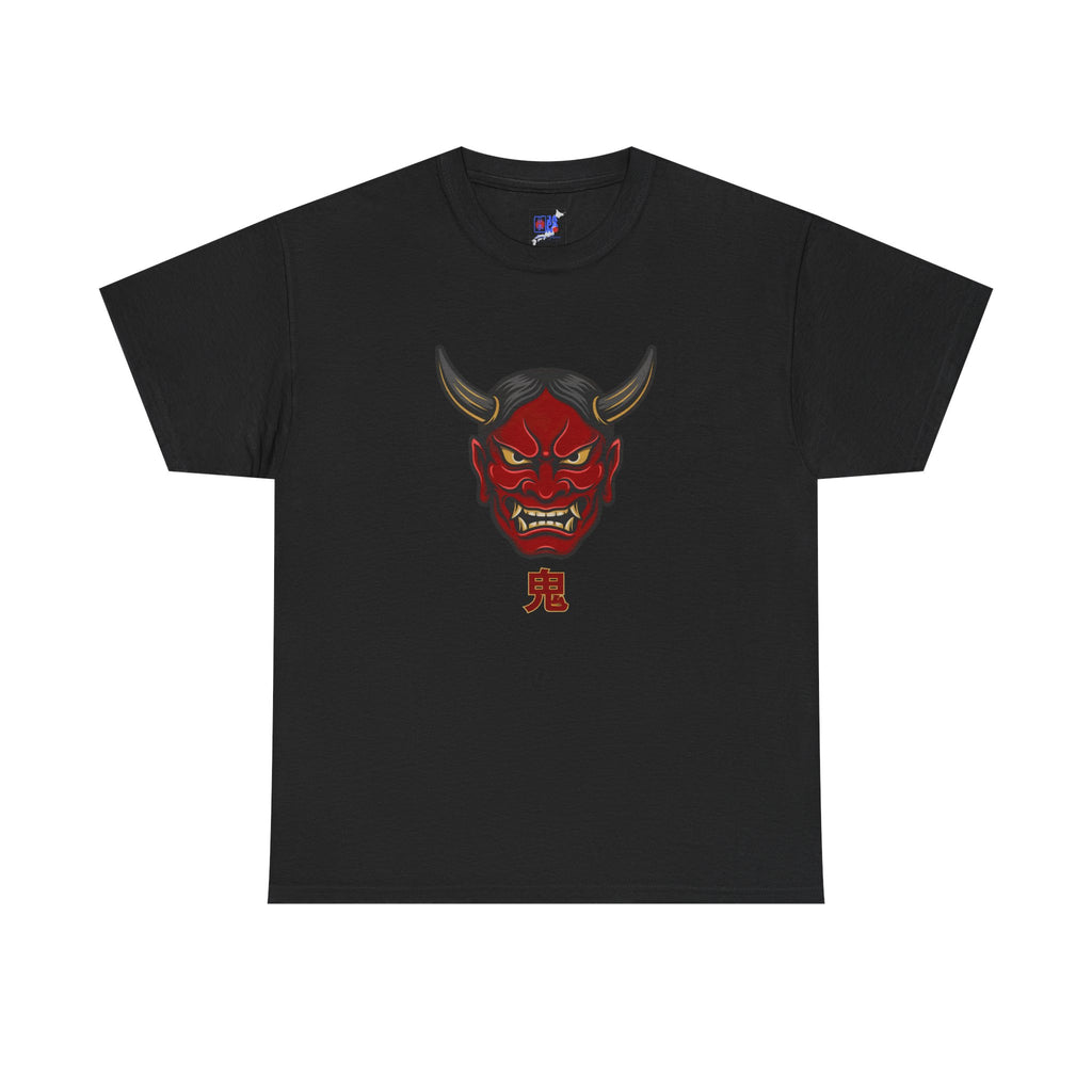 Oni Mask T-Shirt — 鬼 Japanese Demon Men's Graphic Tee | Dark Japan Streetwear Shirt