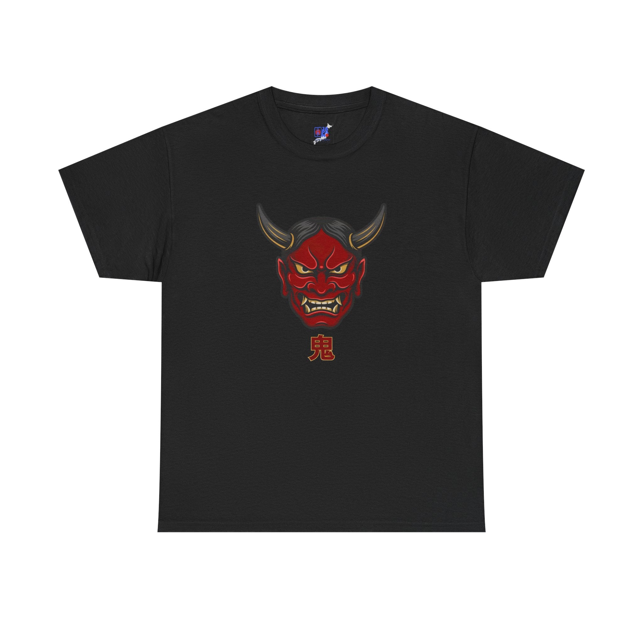 Oni Mask T-Shirt — 鬼 Japanese Demon Men's Graphic Tee | Dark Japan Streetwear Shirt