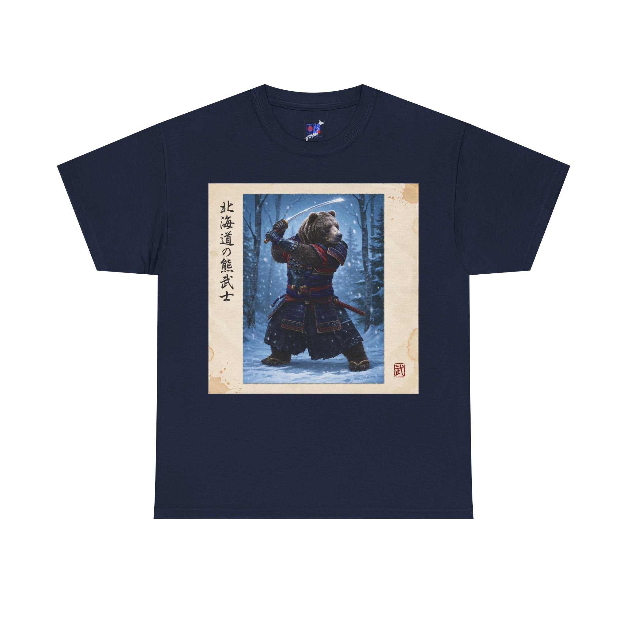 Samurai Bear Tee — Snowy Ronin Art Graphic Shirt