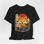 Kawaii Shiba Inu Ramen T-Shirt — Cute Japanese Dog Noodle Tee (Happy Ramen Gift)