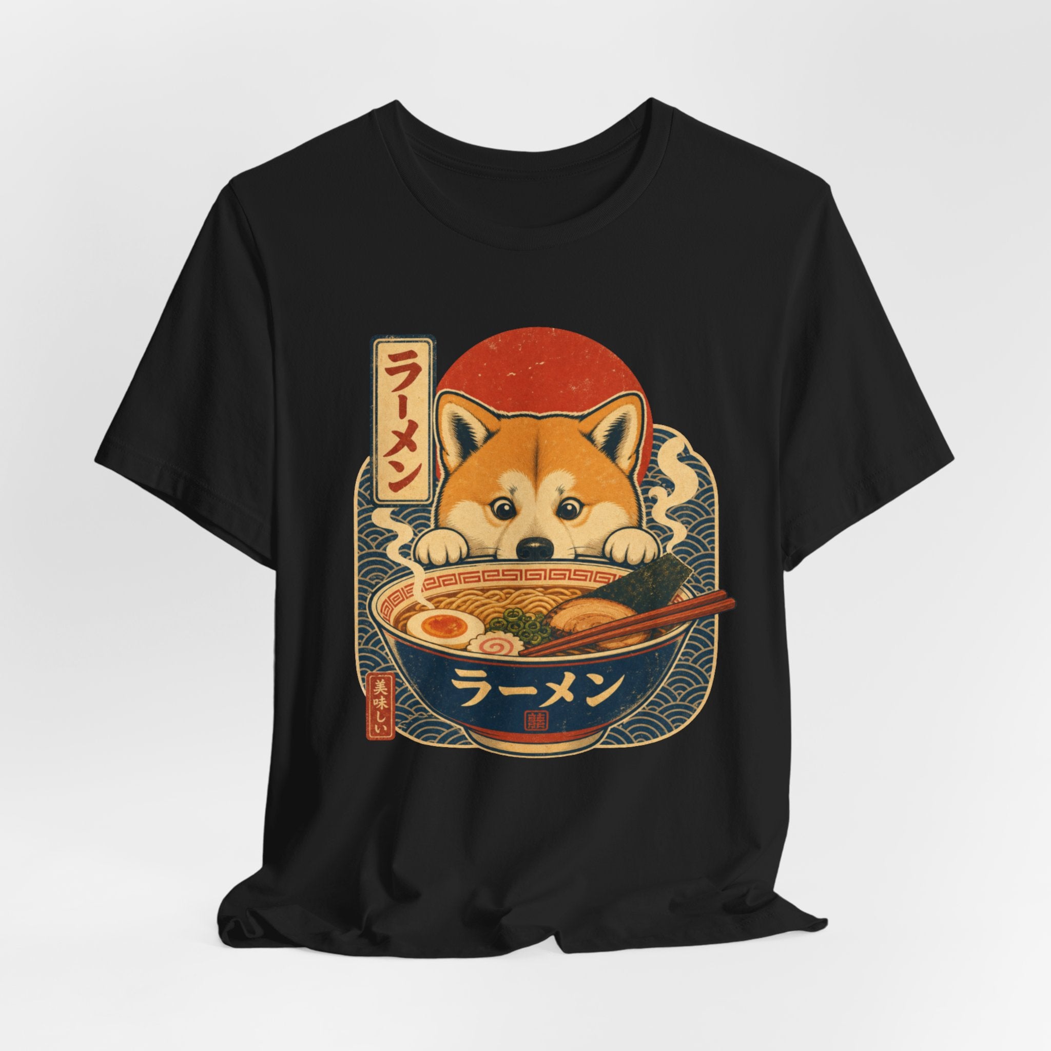 Kawaii Shiba Inu Ramen T-Shirt — Cute Japanese Dog Noodle Tee (Happy Ramen Gift)
