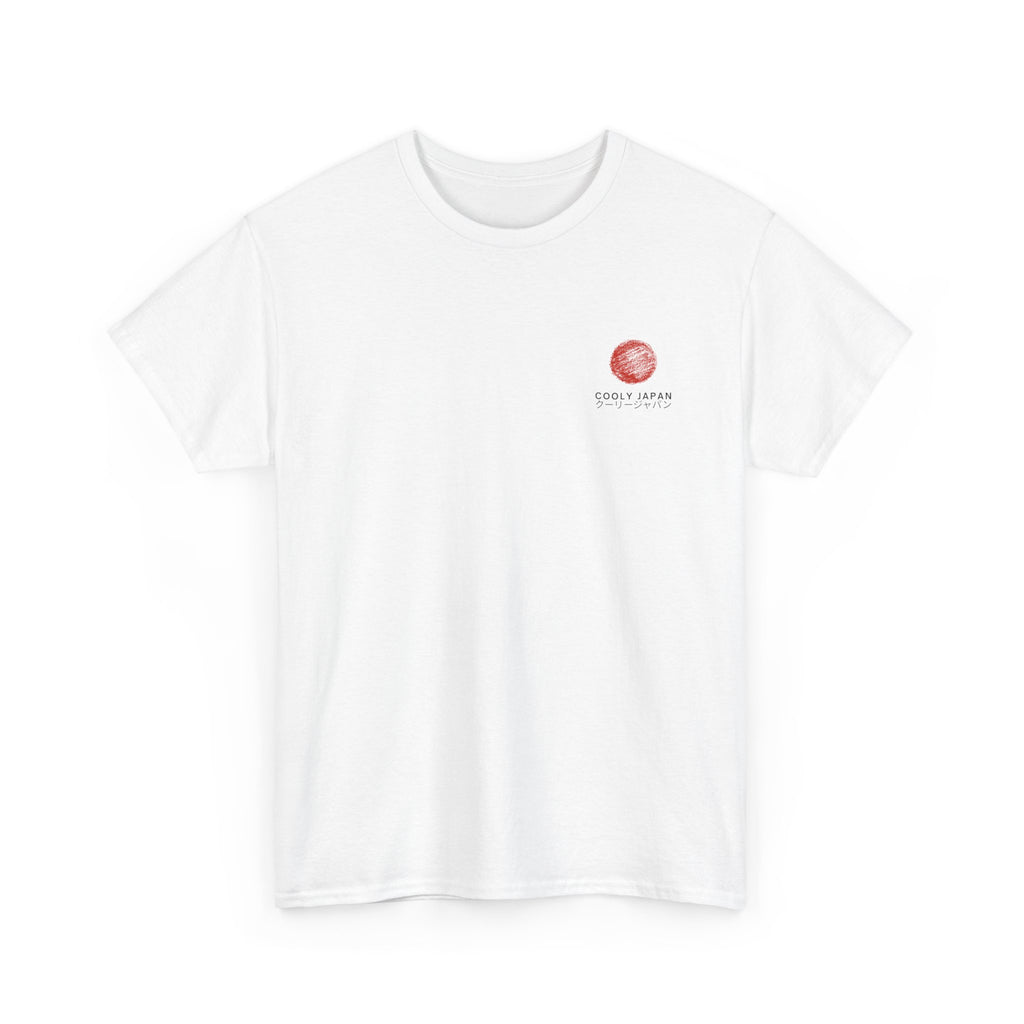 Watercolor Peach Illustration Tee | Small Chest Artwork, Minimal Fruit Design