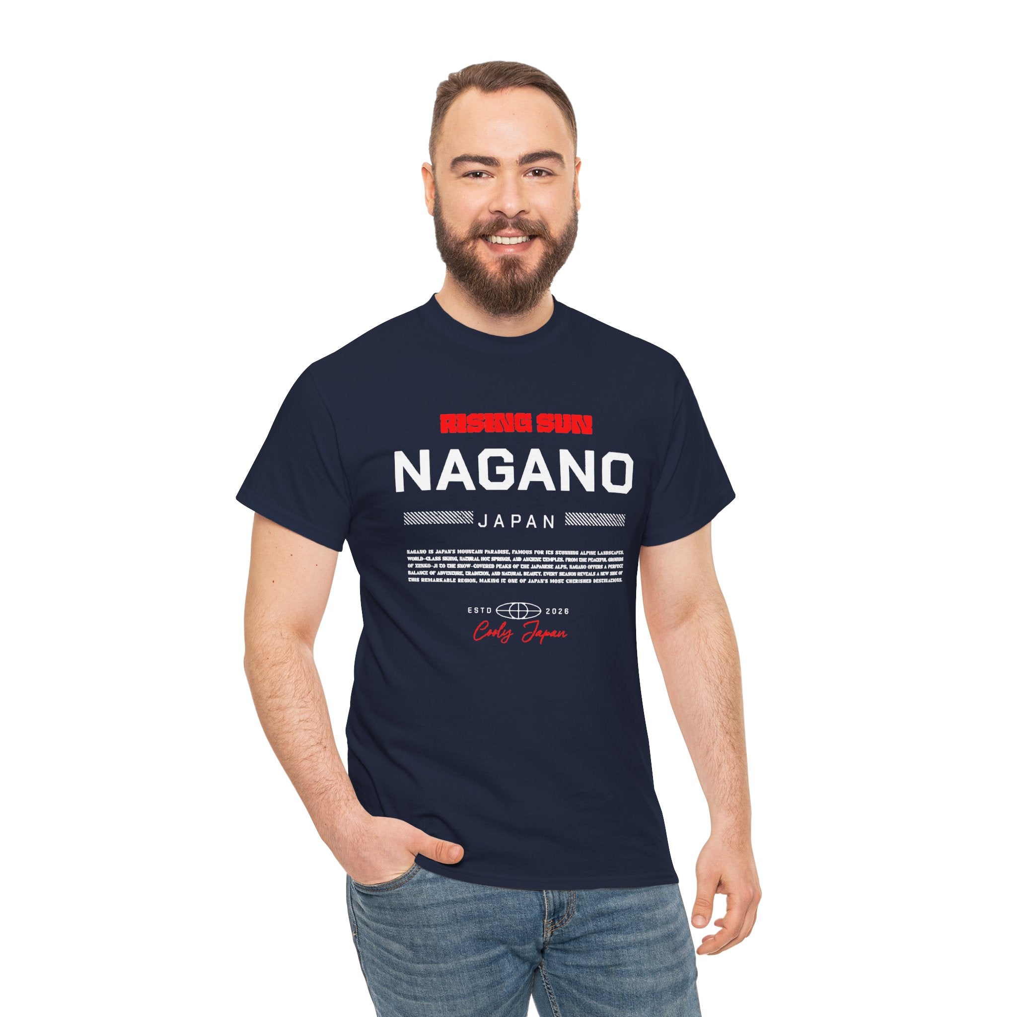 Nagano Japan T-Shirt  Heart of the Japanese Alps  Mountain Adventure and Ski Travel Souvenir Nature Lover Gift  Japan Vacation Memory Tee