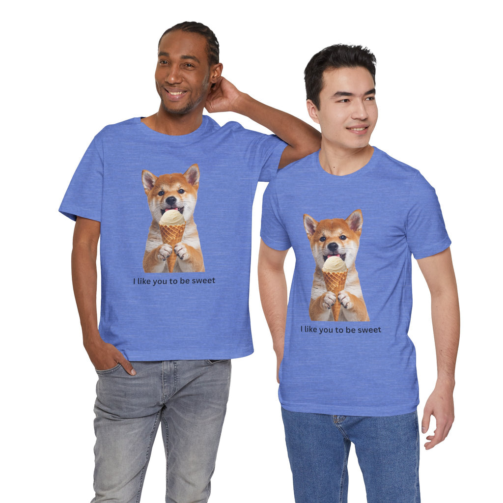 I Like You To Be Sweet Shiba Inu Eating Ice Cream T-Shirt