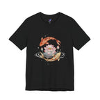 Koi and Lotus Beauty Tee | Koi Circle Floral Japanese Aesthetic