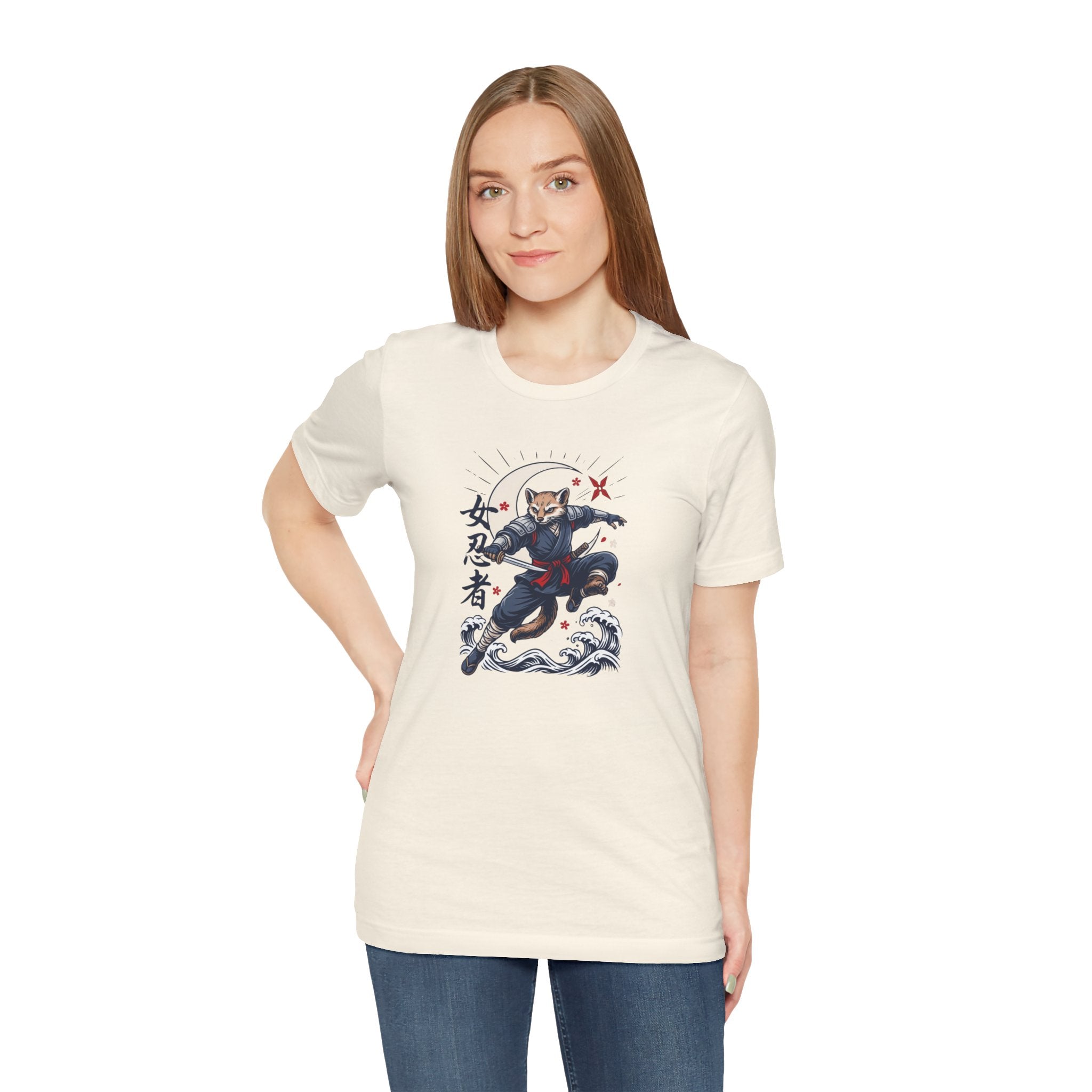Ninja Cat Tee — Japanese Samurai Cat Graphic T-Shirt