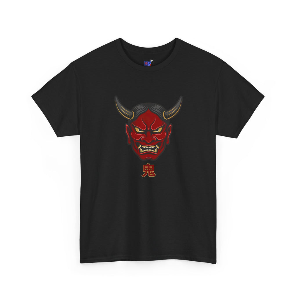 Oni Mask T-Shirt — 鬼 Japanese Demon Men's Graphic Tee | Dark Japan Streetwear Shirt