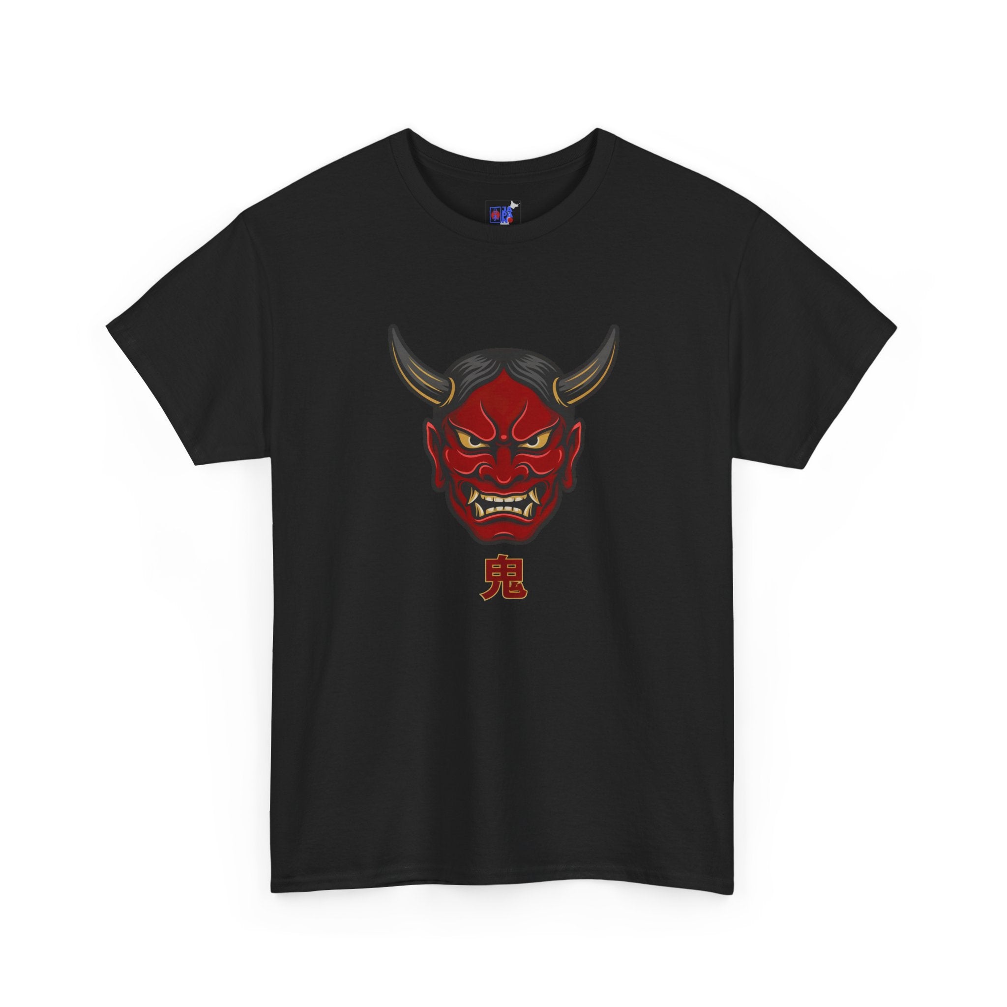 Oni Mask T-Shirt — 鬼 Japanese Demon Men's Graphic Tee | Dark Japan Streetwear Shirt