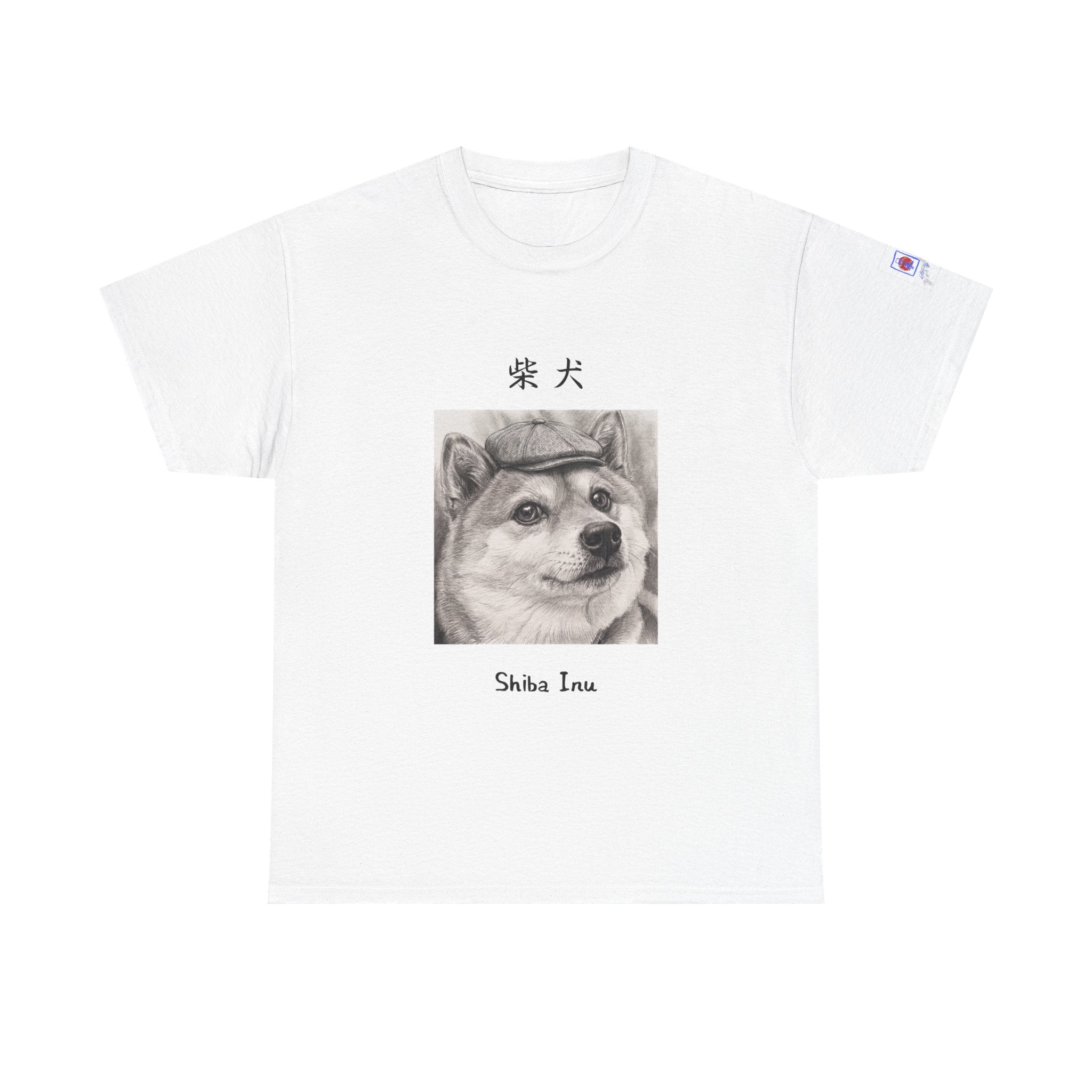 The Gentleman Shiba | Peaky Blinders Newsboy Cap Pencil Art Tee
