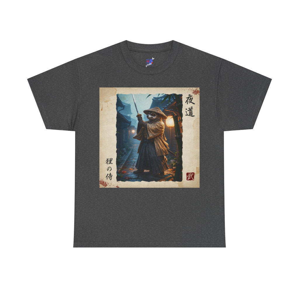 Samurai Cat Tee — Vintage Japanese Night Wanderer Graphic T-Shirt