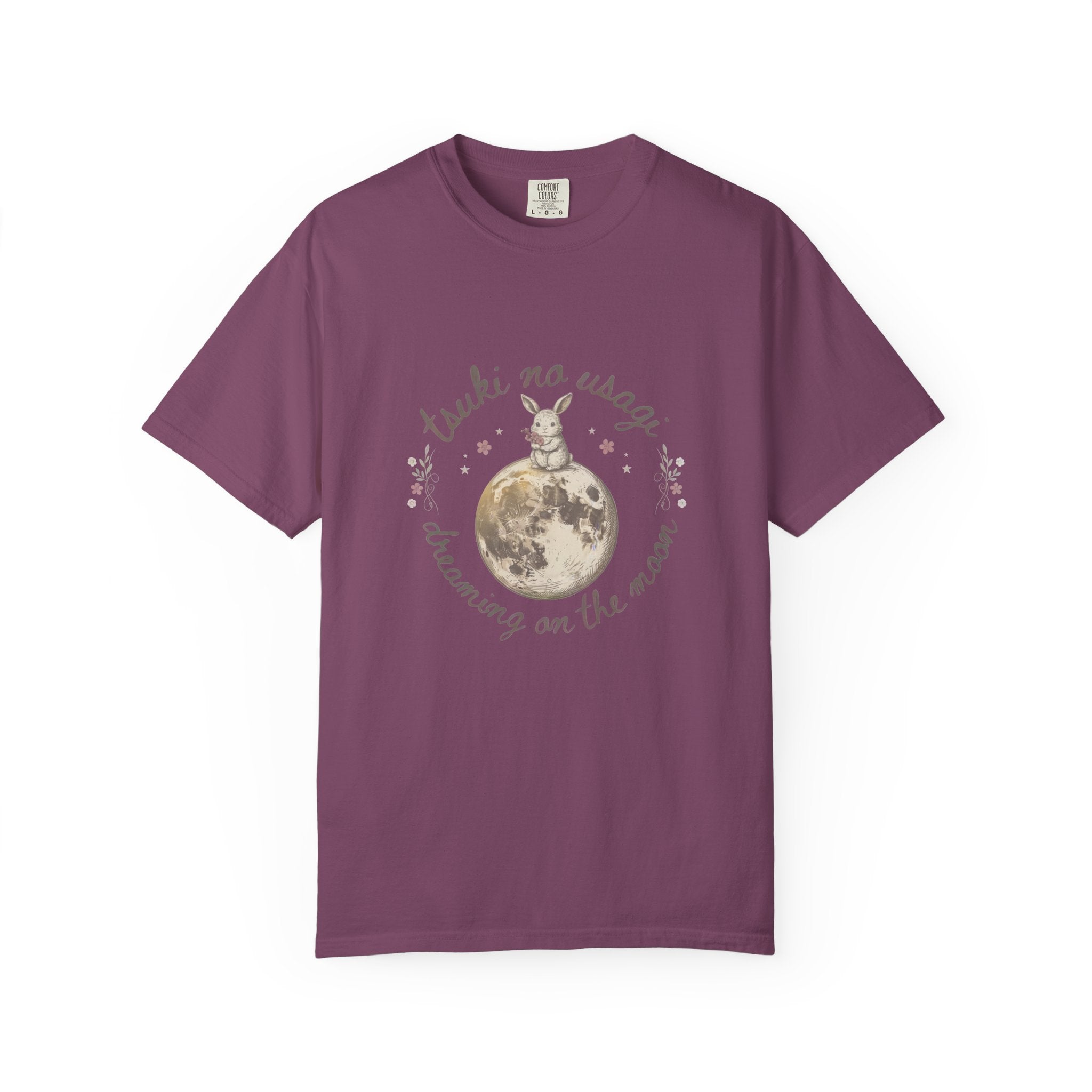 Moon Rabbit T-Shirt — "Tsuki no Usagi / Dreaming on the Moon" Vintage Graphic Tee