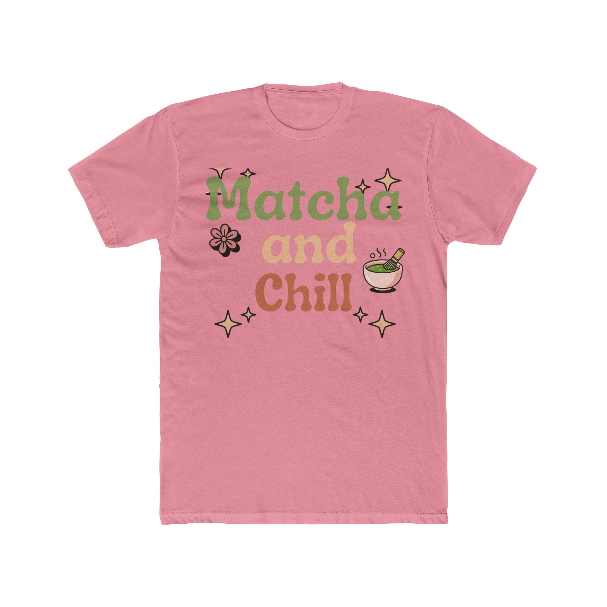 Matcha and Chill Tee | Front-Print Typography Graphic | Matcha Collection