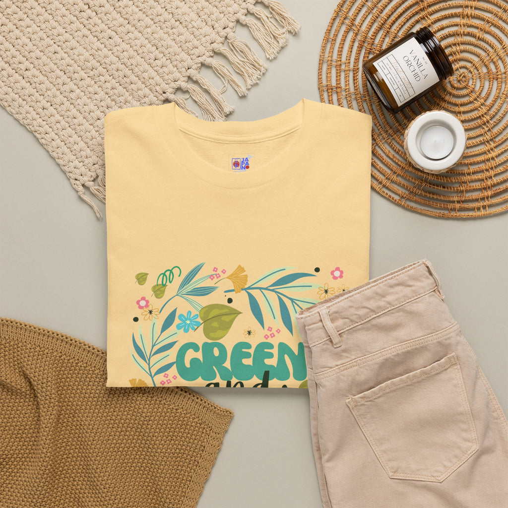 Eco Plant Lover T-Shirt — "Green and Love" Graphic Tee