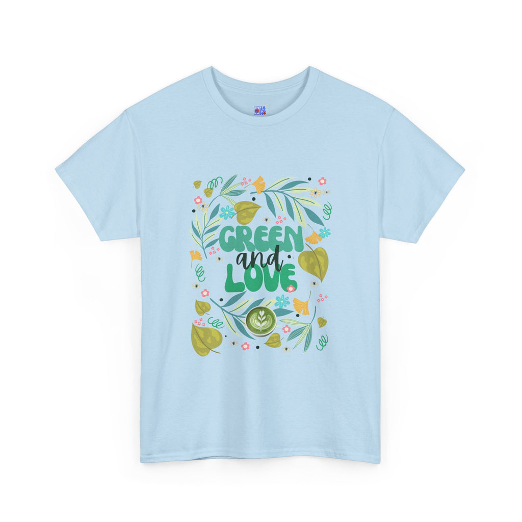 Eco Plant Lover T-Shirt — "Green and Love" Graphic Tee