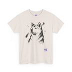 Akita Inu Sumi Ink Portrait T-Shirt — Japanese Ink Wash Dog Tee
