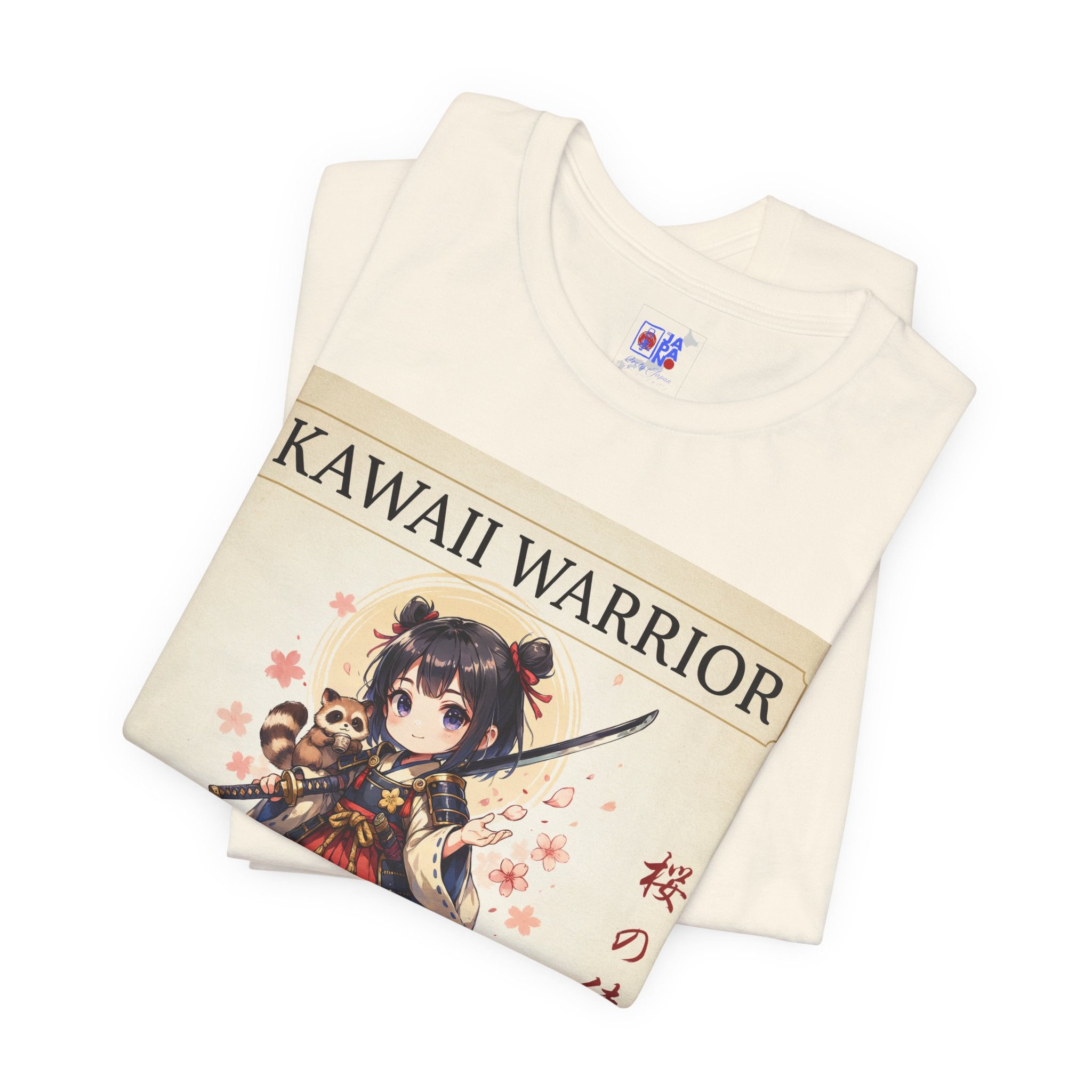 Kawaii Sakura Samurai T-Shirt — Cute Anime Warrior Tee