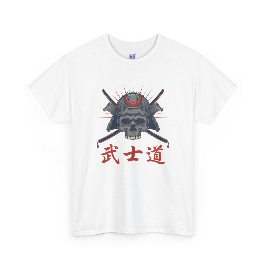 Samurai Skull T-Shirt — 武士道 Bushido Men's Graphic Tee | Japanese Warrior Dark Streetwear Shirt