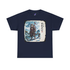 Snow Leopard Samurai T-Shirt — 雪豹武士 Soul of the Snow Mountain | Yukihyo Bushi Japanese Warrior Spirit Graphic Tee