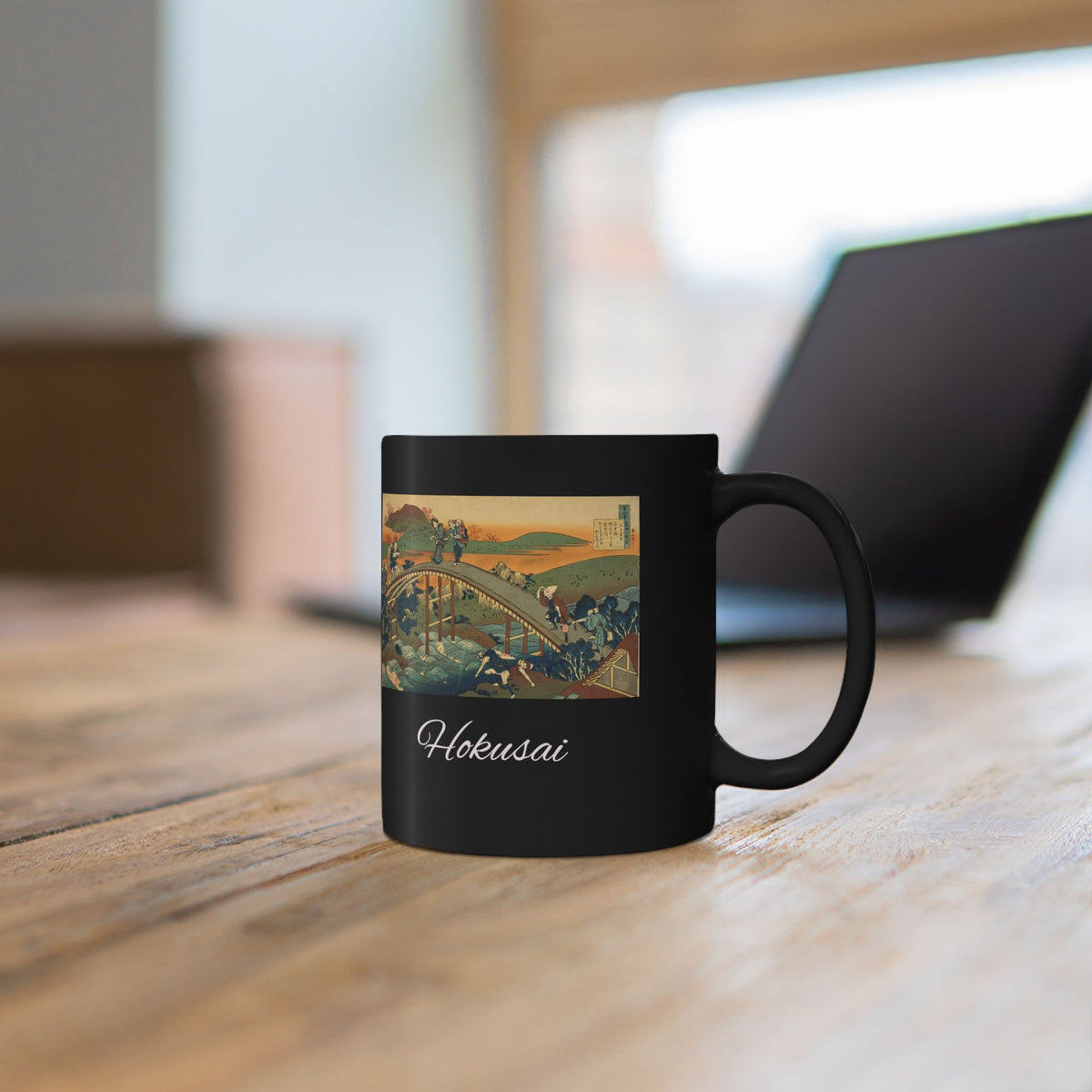Hokusai Katsushika Hokusai Ukiyo-e Black Coffee Mug (11oz/15oz)
