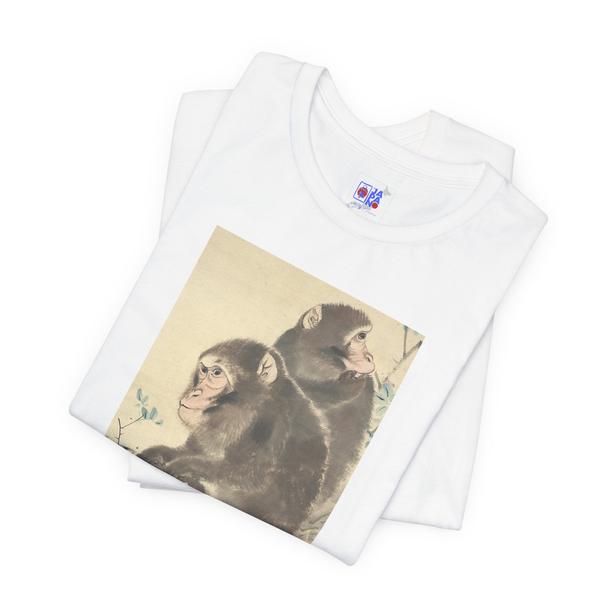 Mori Sosen "Three Monkeys" | Japanese Art Museum T-Shirt