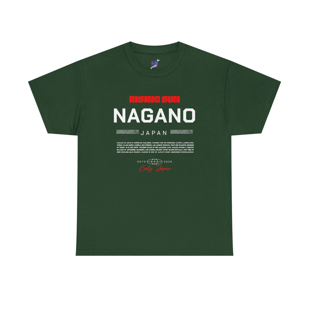 Nagano T-Shirt | 長野 Japanese Alps & Snow Monkey Japan City Tee | Designed by Japanese