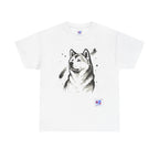 Akita Inu Sumi Ink Portrait T-Shirt — Japanese Ink Wash Dog Tee
