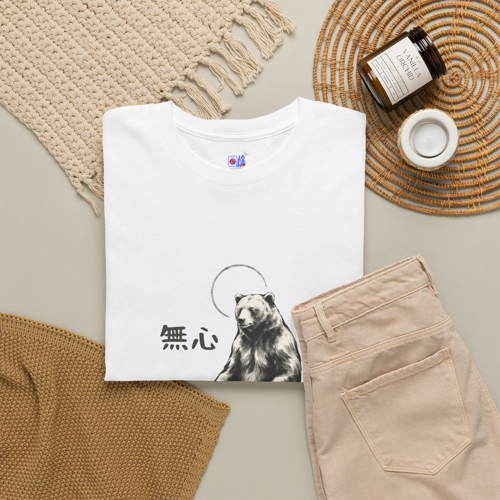 Meditating Bear T‑Shirt — Zen 'Mushin' Graphic Tee