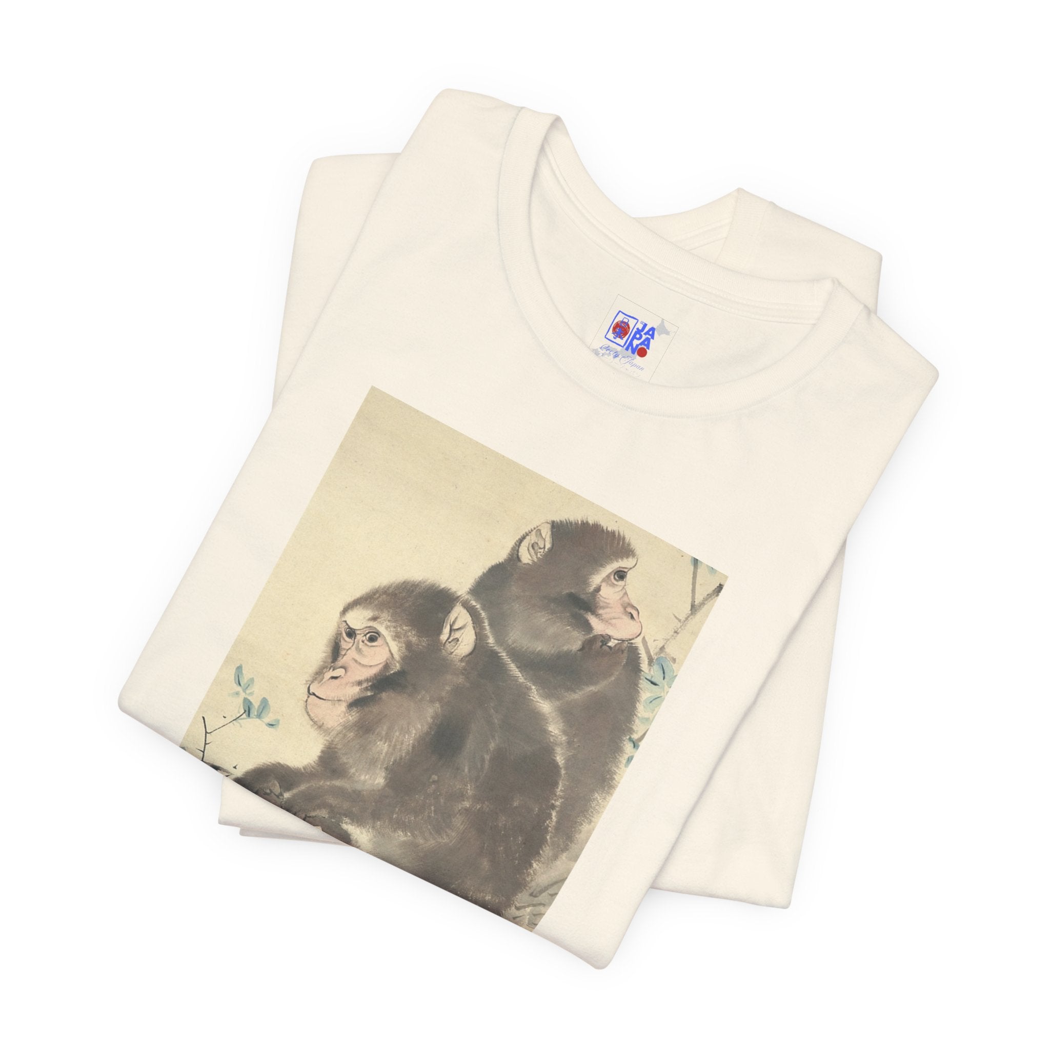 Mori Sosen "Three Monkeys" | Japanese Art Museum T-Shirt